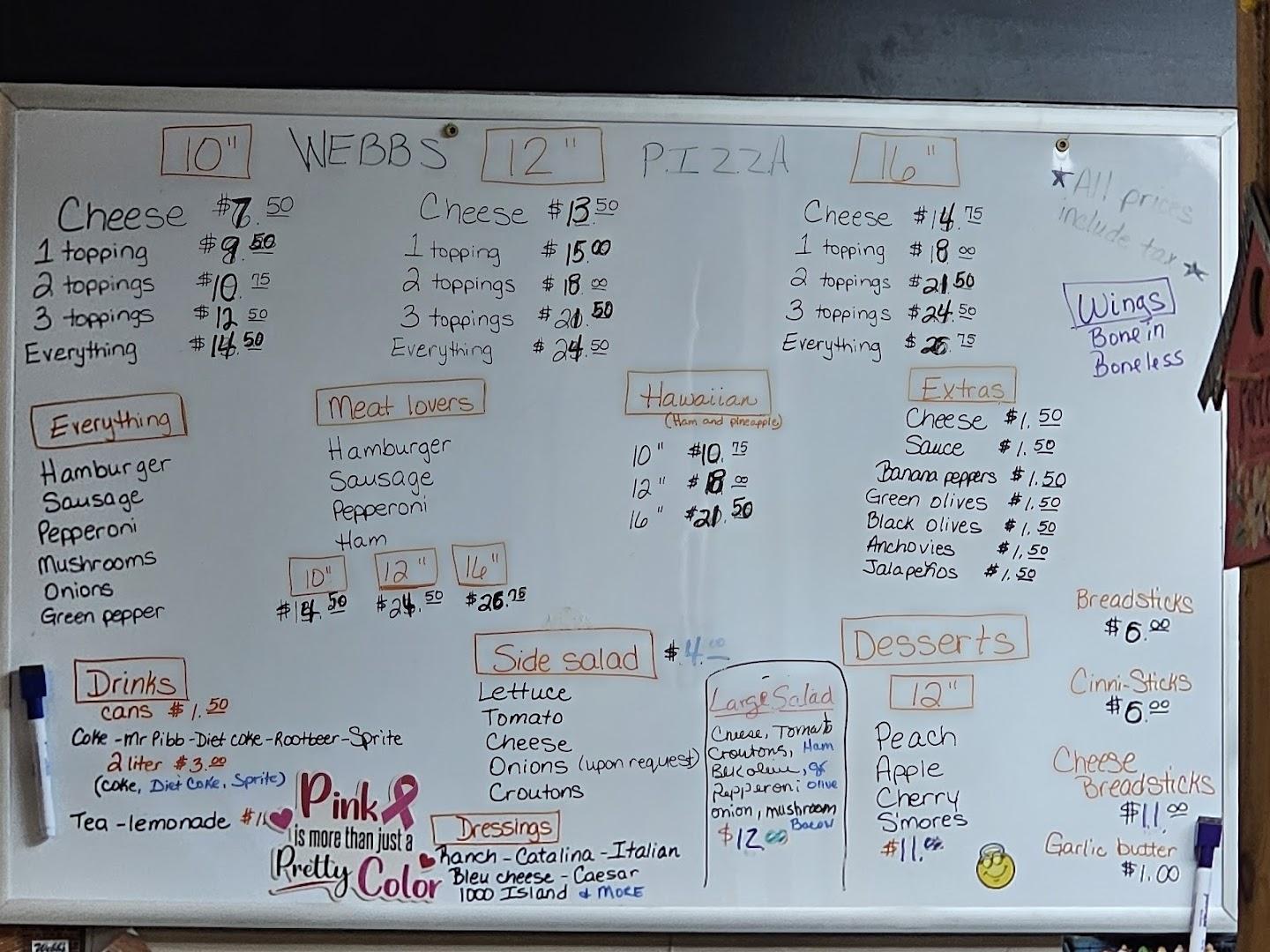 Webb's Pizza