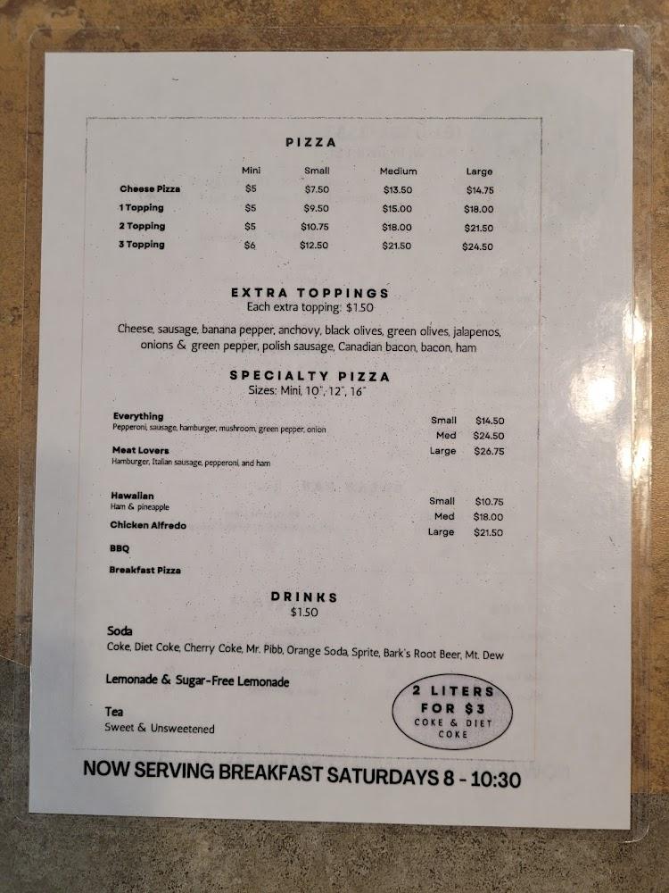 Webb's Pizza Menu image 3